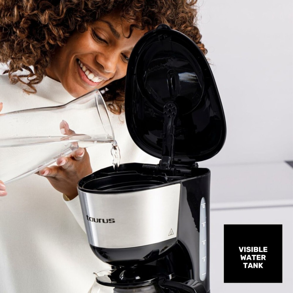 Drip Coffee Machine Taurus Verona inox 12 tazas 1000 W Black