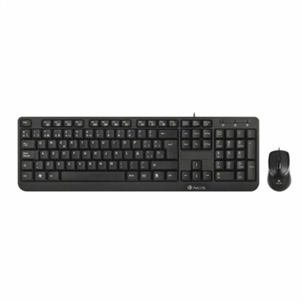 Tastatur und optische Maus NGS NGS-KEYBOARD-0271 Schwarz