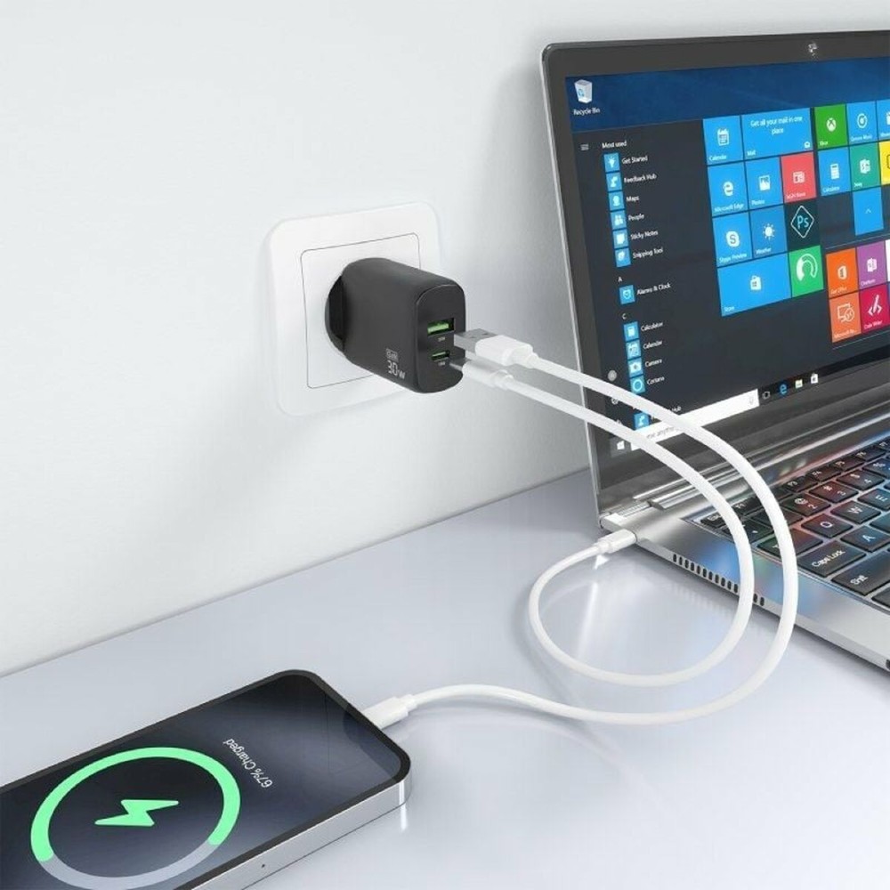 Chargeur mural Aisens A110-0924 Noir 30 W