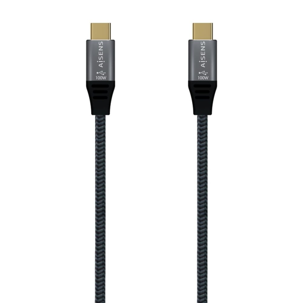 USB-C Cable Aisens A107-0634 2 m Grey (1 Unit)