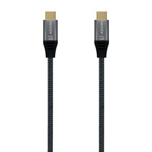 USB-C Cable Aisens A107-0634 2 m Grey (1 Unit)