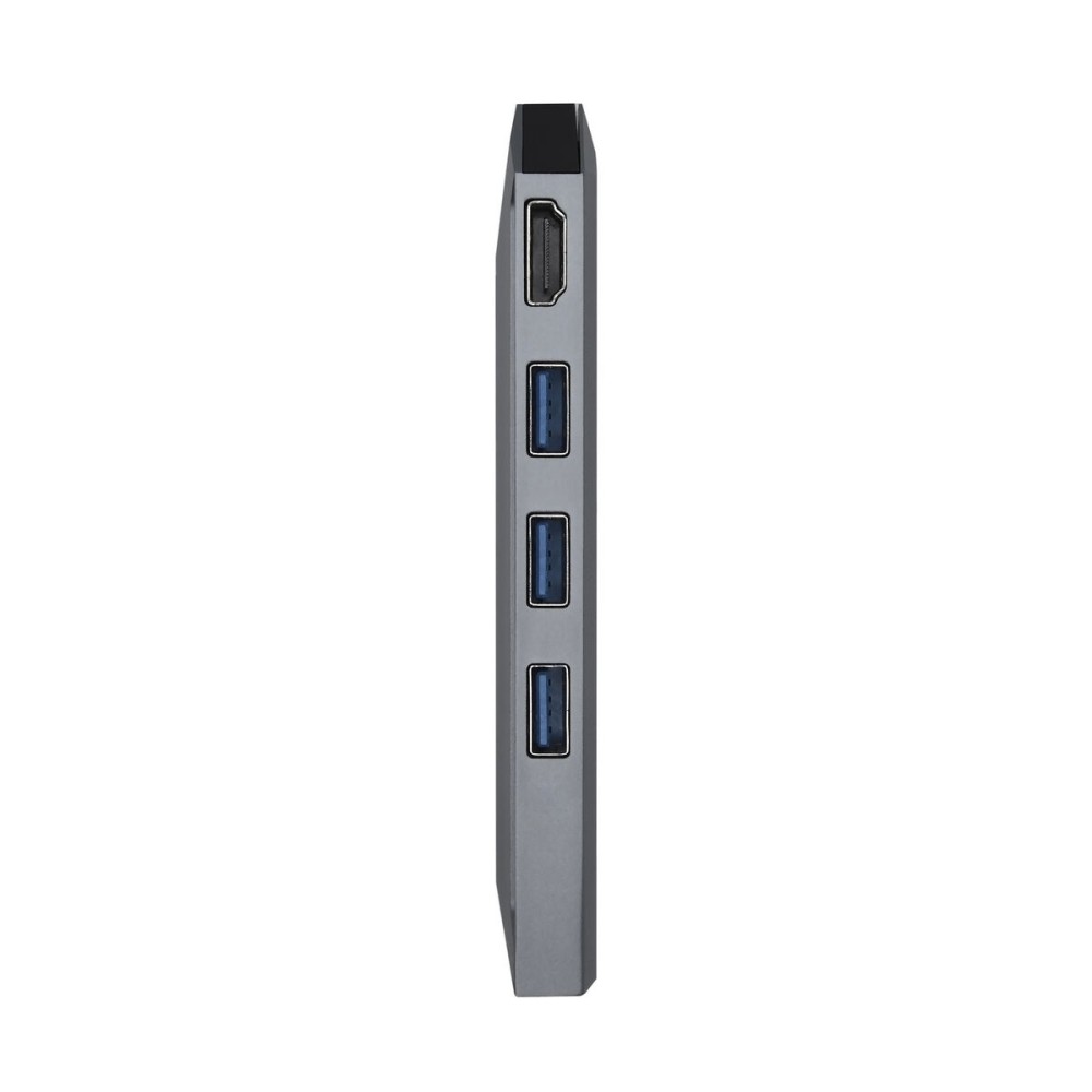 USB Hub Aisens ASUC-8P004-GR Grey 100 W 4K Ultra HD (1 Unit)