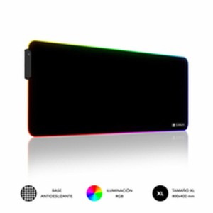Mousepad Subblim SUBMP-02RGB01 Schwarz Bunt XL (1 Stück)