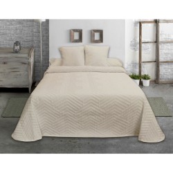 Bedspread (quilt) Hosteline ESPIGA Beige Ivory Single (1 Piece)