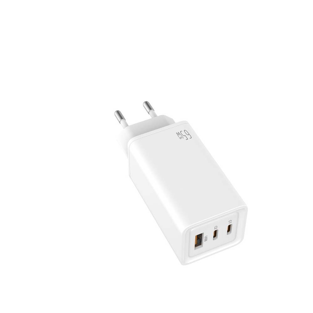 Wall Charger LEOTEC LECSPH65W3W 65 W White