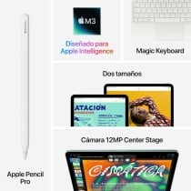 Tablet Apple MCNH4TY/A 13" 8 GB RAM 128 GB Grau M3