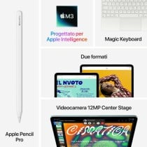 Tablet Apple MCNH4TY/A 13" 8 GB RAM 128 GB Grau M3