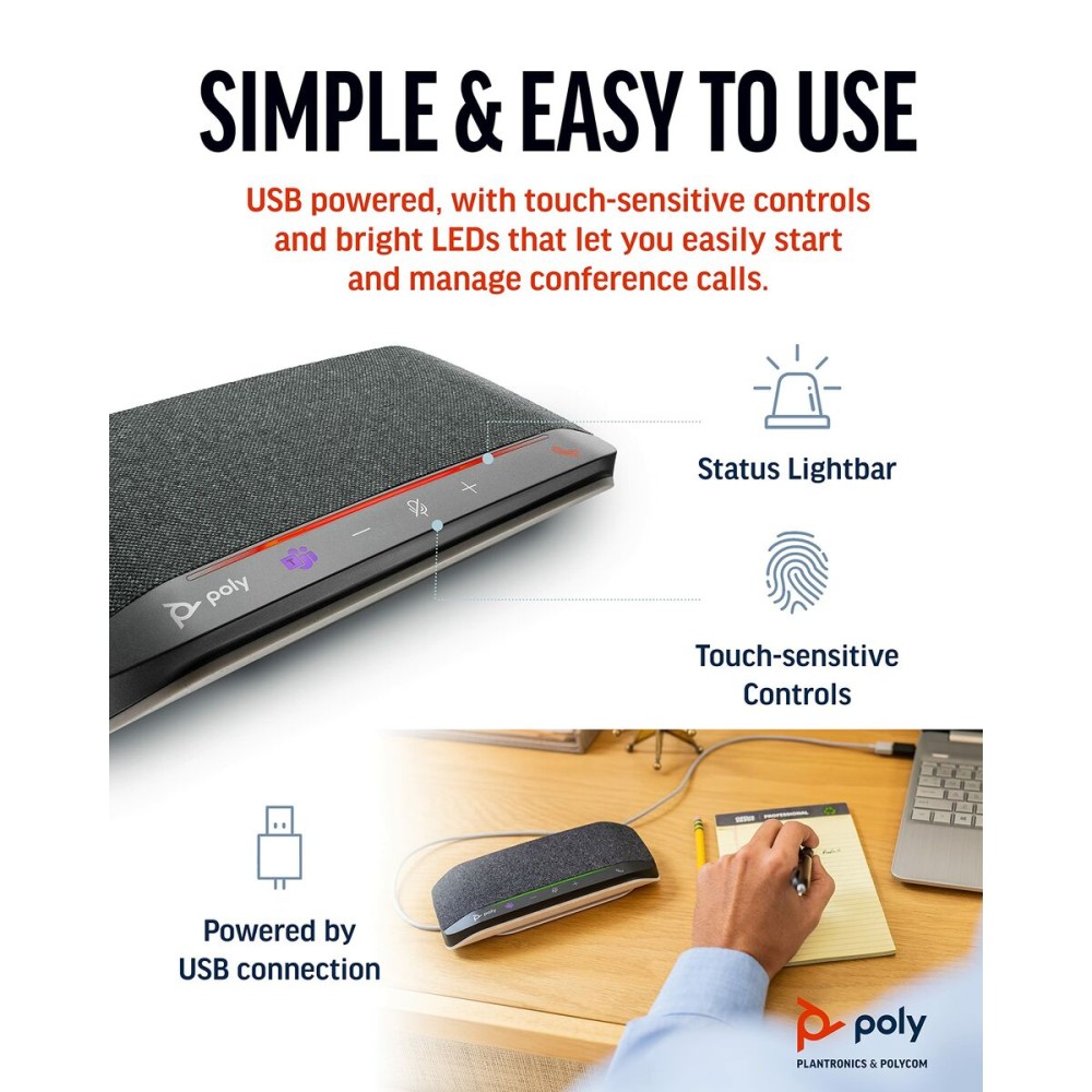 Tragbare Bluetooth-Lautsprecher Poly 77P34AA