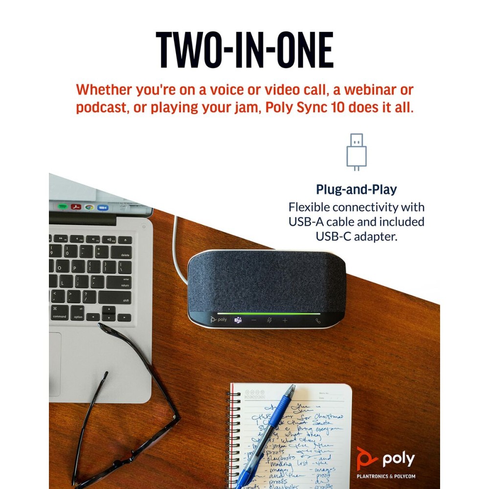 Tragbare Bluetooth-Lautsprecher Poly 77P34AA