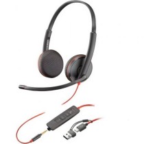Headphones with Microphone Poly 8X229A6 Black