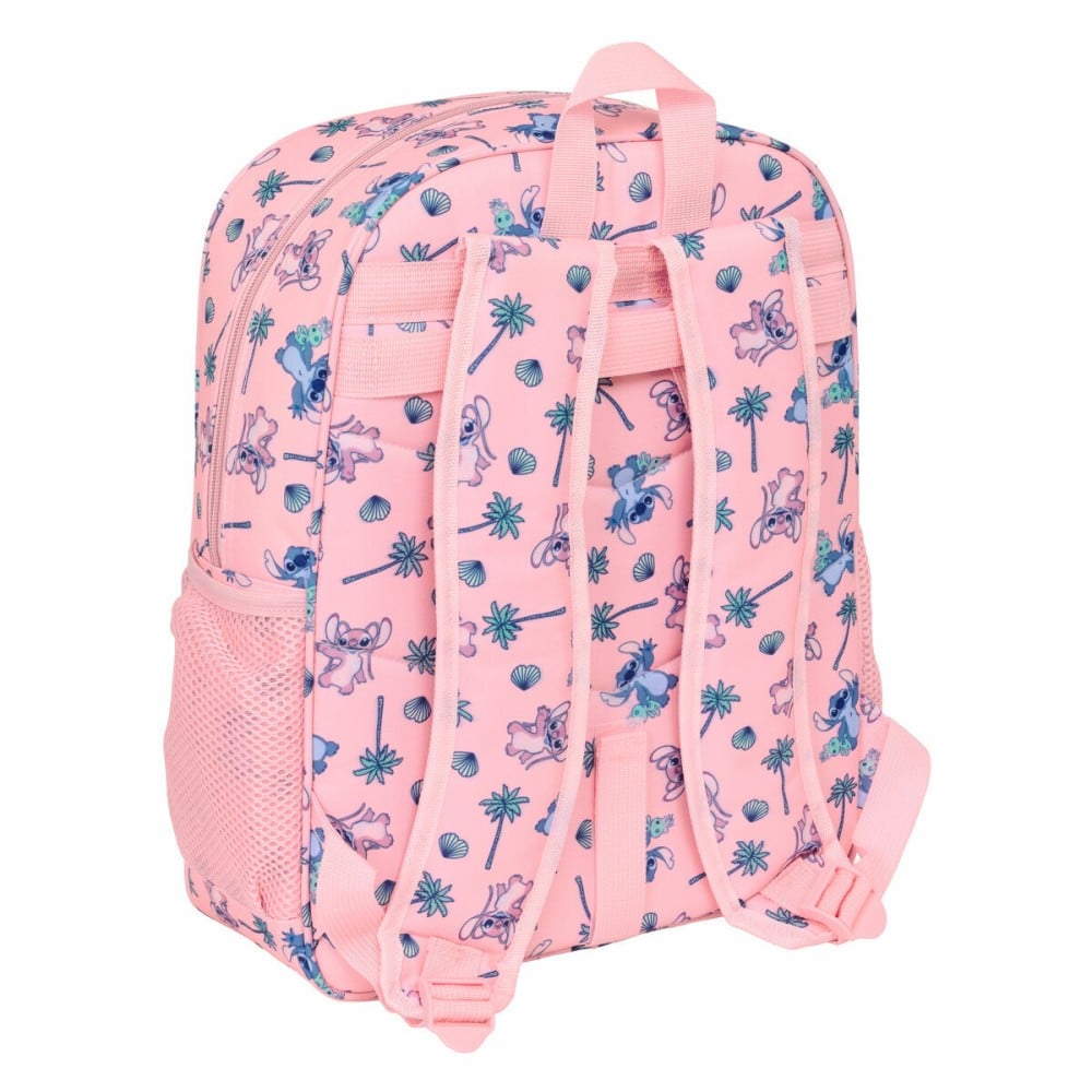 Schulrucksack Lilo & Stitch Beach Rosa 32 x 38 x 12 cm