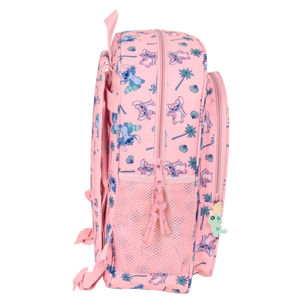 Schulrucksack Lilo & Stitch Beach Rosa 32 x 38 x 12 cm