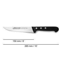 Küchenmesser Arcos Schwarz Silberfarben Edelstahl