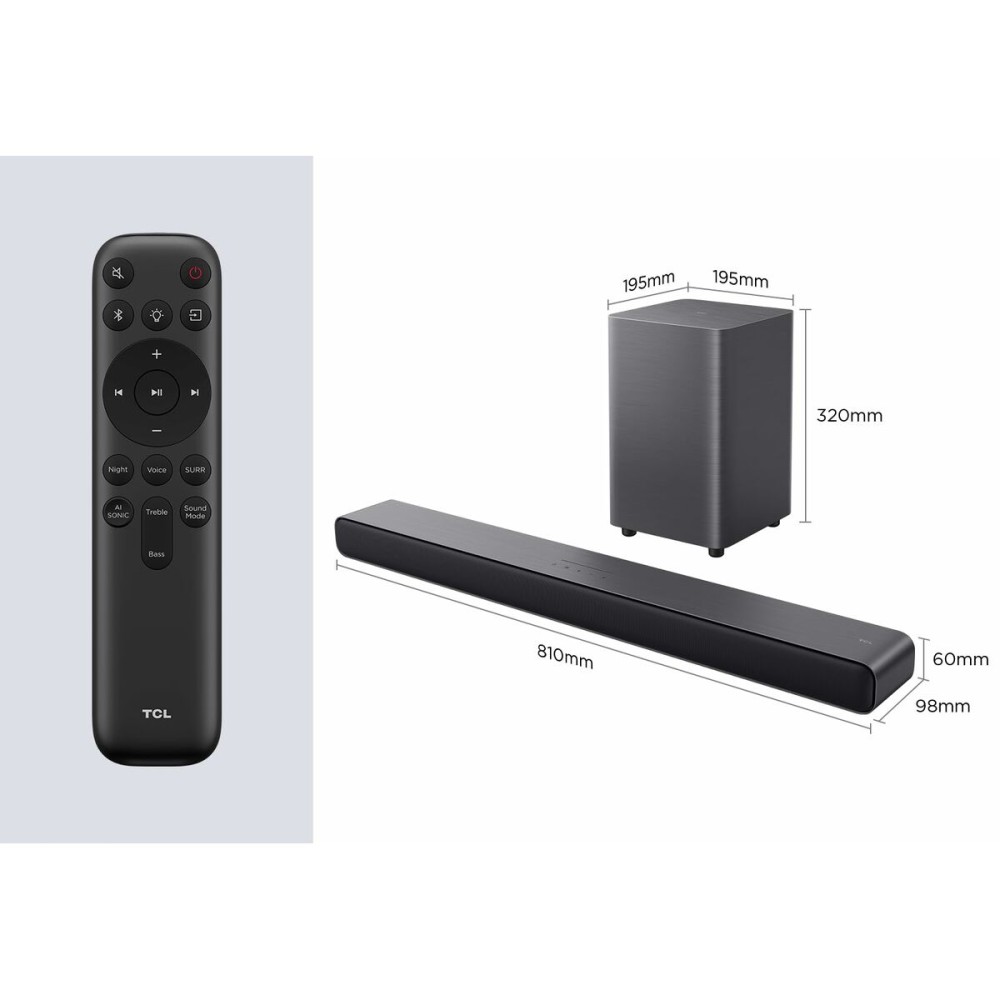 Soundbar TCL S55HE Schwarz 40 W 60 W