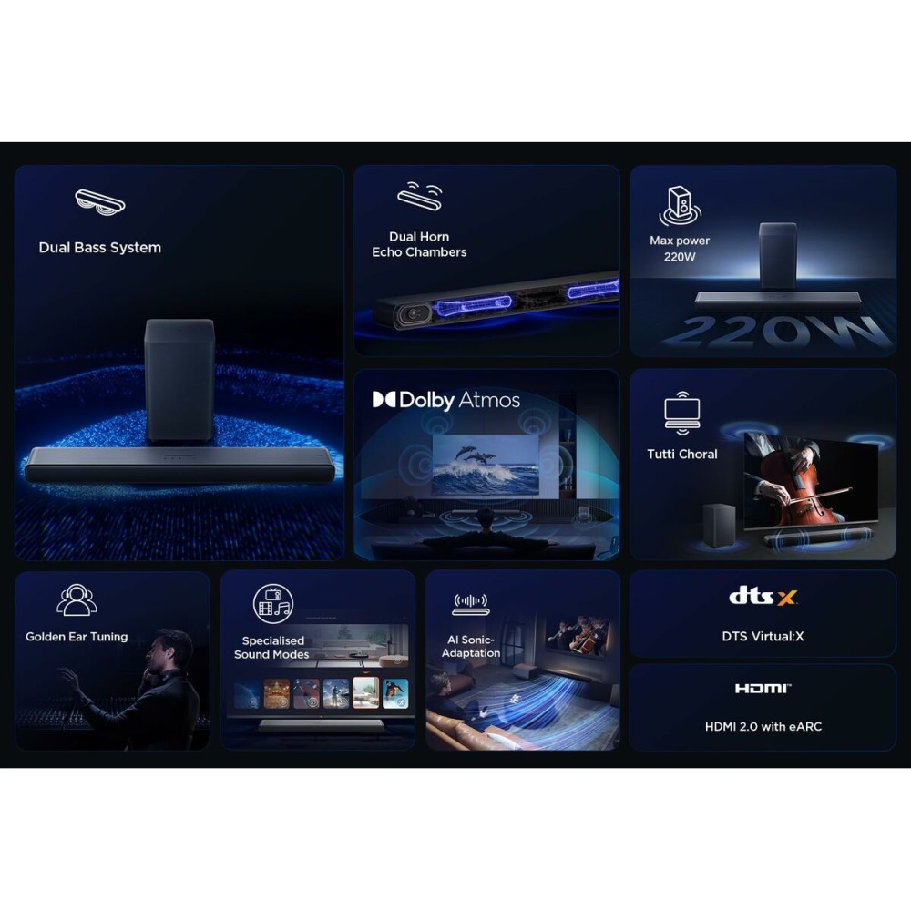 Soundbar TCL S55HE Schwarz 40 W 60 W