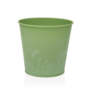 Pot Versa Zink Vert Métal (14 cm)