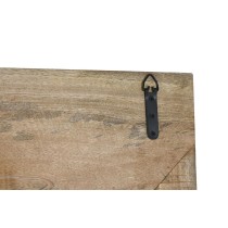 Wall mirror Home ESPRIT Natural Indian Man Stripped 90 x 3,5 x 180 cm