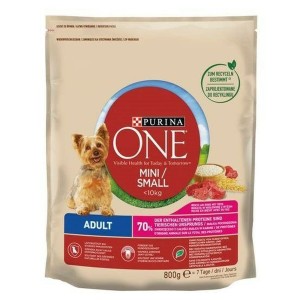 Futter Purina One Mini Erwachsener Rindfleisch 800 g