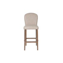 Stool Home ESPRIT White Leather