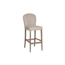 Stool Home ESPRIT White Leather