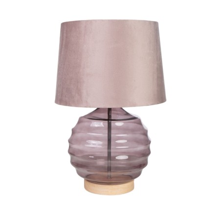 Tischlampe Romimex Rosa Violett Glas 28 x 43 x 28 cm