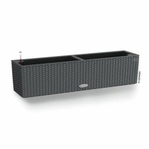 Blumentopf Lechuza Schwarz Grau Polypropylen