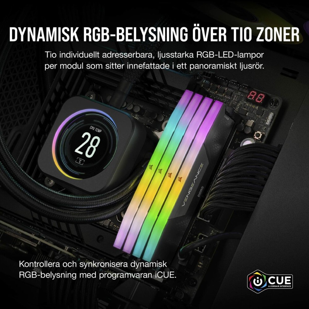 Mémoire RAM Corsair 16 GB DDR5 SDRAM DDR5 5200 MHz CL40