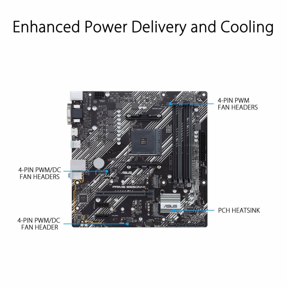 Motherboard Asus AMD AM4 AMD B550 AMD