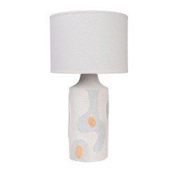 Lampe de bureau Romimex Beige Celeste Céramique 25 x 46 x 25 cm