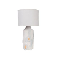 Lampe de bureau Romimex Beige Celeste Céramique 20 x 43 x 20 cm