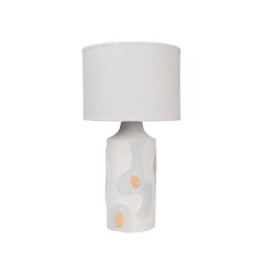 Tischlampe Romimex Beige Celeste aus Keramik 20 x 43 x 20 cm