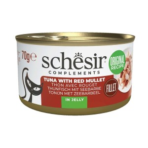 Katzenfutter Agras Pet Foods SCHESIR Complements Tuna with red mullet in jelly Fisch 70 g
