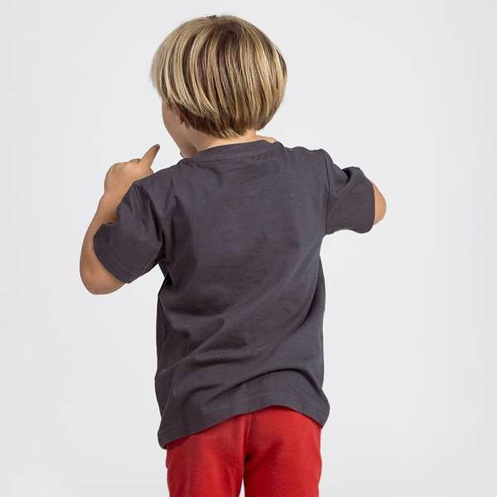 Jungen Kurzarm-T-Shirt Spider-Man Dunkelgrau