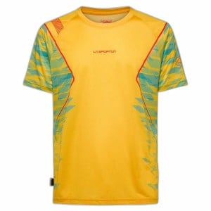 Short-sleeve Sports T-shirt La Sportiva Pacer Yellow