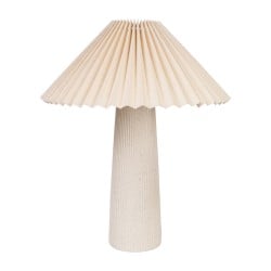 Tischlampe Romimex Weiß Beige aus Keramik 35 x 42 x 35 cm