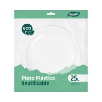 Service de vaisselle Algon Plastique 22 cm 25 Pièces (12 Unités)
