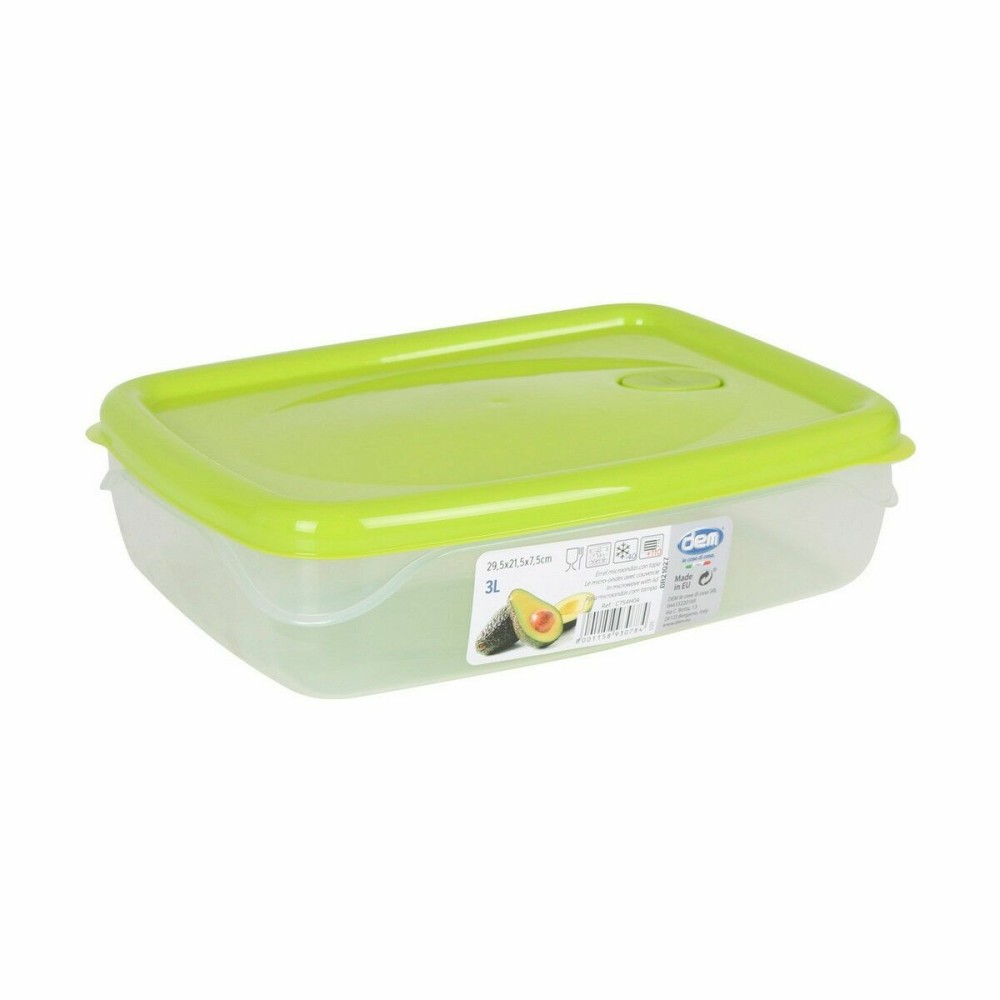 Hermetic Lunch Box Dem Rectangular 29,5 x 21,5 x 7,5 cm (12 Units)