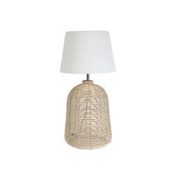 Lampe de bureau Romimex Beige osier 38 x 76 x 38 cm