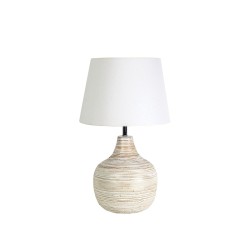 Desk lamp Romimex Beige Bamboo Fibre 36 x 60 x 36 cm