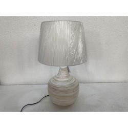 Desk lamp Romimex Beige Bamboo Fibre 36 x 60 x 36 cm