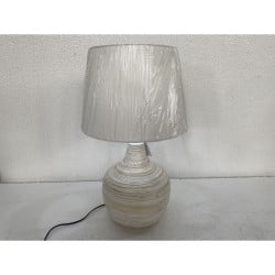 Tischlampe Romimex Beige Bambus Faser 36 x 60 x 36 cm