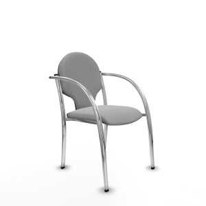 Reception Chair Hellín Piqueras y Crespo 220PTCRB40 Light grey 2 Units