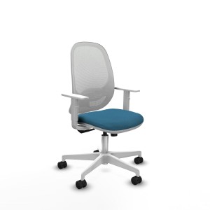 Office Chair Cilanco Piqueras y Crespo B4B026N White Petroleum green