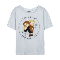 T shirt à manches courtes Enfant Frozen Bleu clair