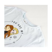 Kurzarm-T-Shirt für Kinder Frozen Hellblau