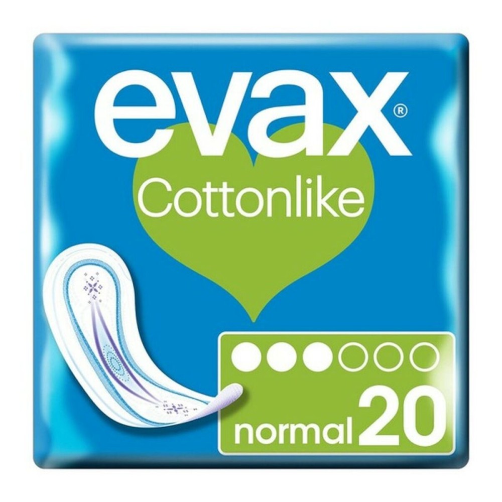 Compresses Normales sans Ailes Evax Cottonlike (20 uds) 20 Unités