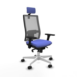 Office Chair with Headrest Horna Piqueras y Crespo 3D026N2 Light Blue