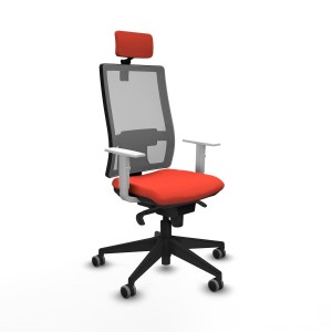 Office Chair with Headrest Horna Piqueras y Crespo 4B066G2 Dark Orange