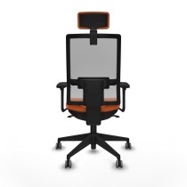 Office Chair with Headrest Horna Piqueras y Crespo 3D066G2 Orange
