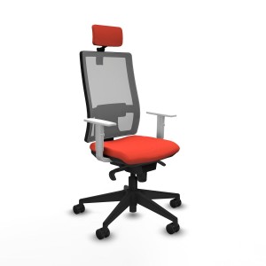 Office Chair with Headrest Horna Piqueras y Crespo 4B066N2 Dark Orange